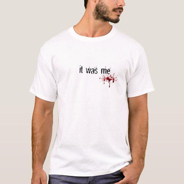 T-shirt blood_spatter, era mim (Frente)