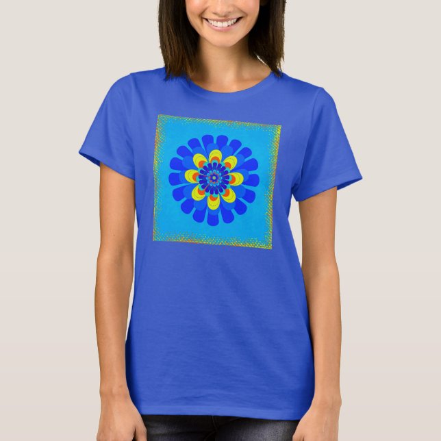 T-shirt Bloom Blue (Frente)