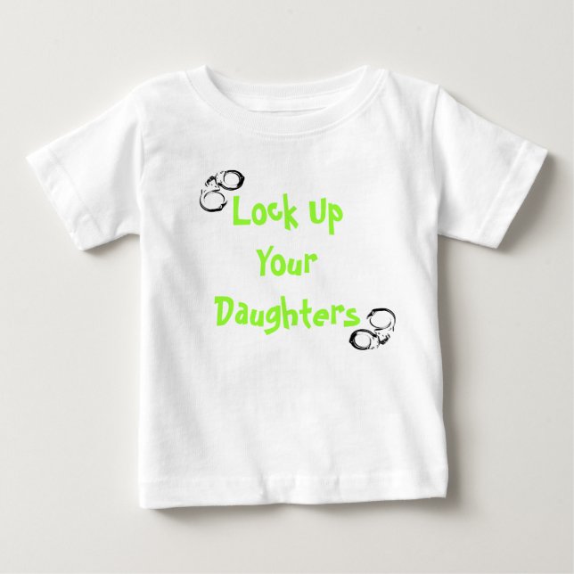 T-shirt Bloquear Suas Filhas (Frente)