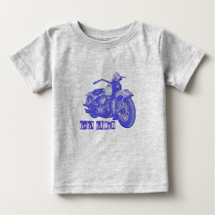 T-shirt Blue Baby Biker