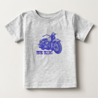 T-shirt Blue Baby Biker