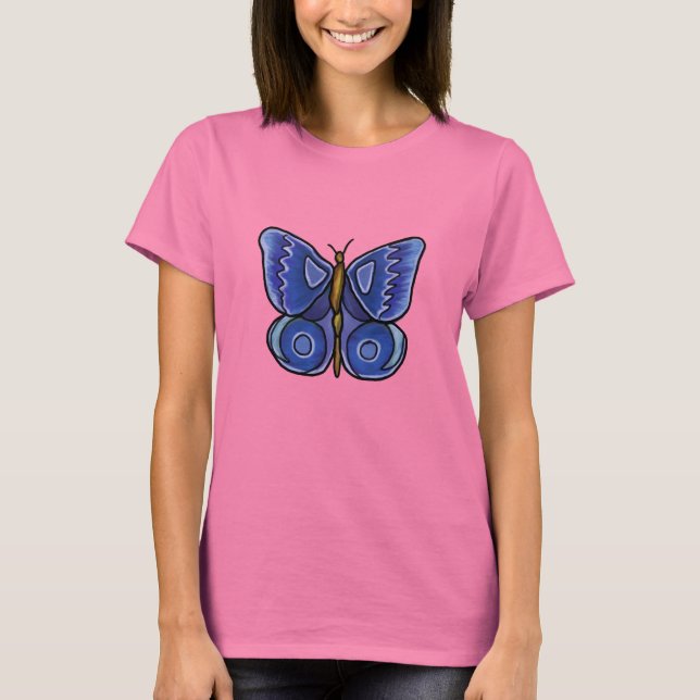 T-shirt Blue Butterfly (Frente)