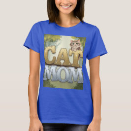 T-Shirt Blue Cat