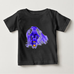 T-shirt Blue Digital Pop Art Jaguar