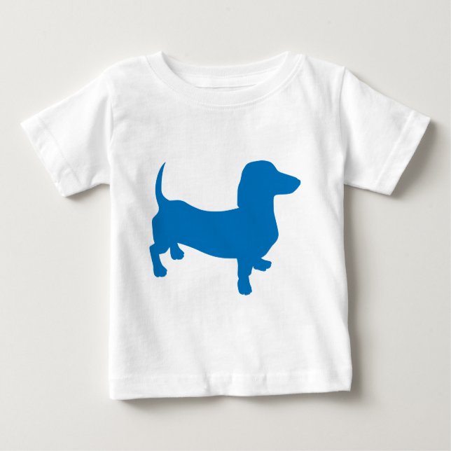 T-shirt Blue Doxie, Dachshund (Frente)