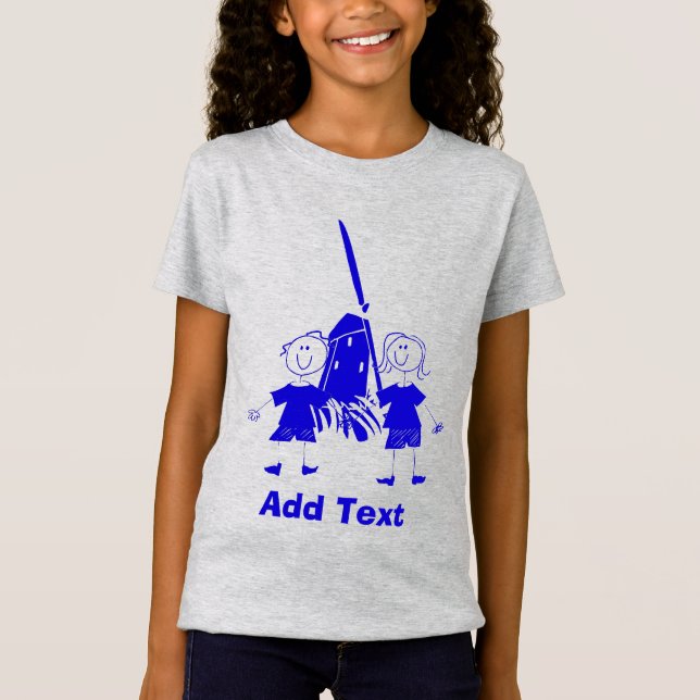 T-Shirt Blue Dutch Stick Kids (Frente)