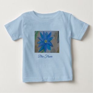 T-Shirt Blue Flower Baby
