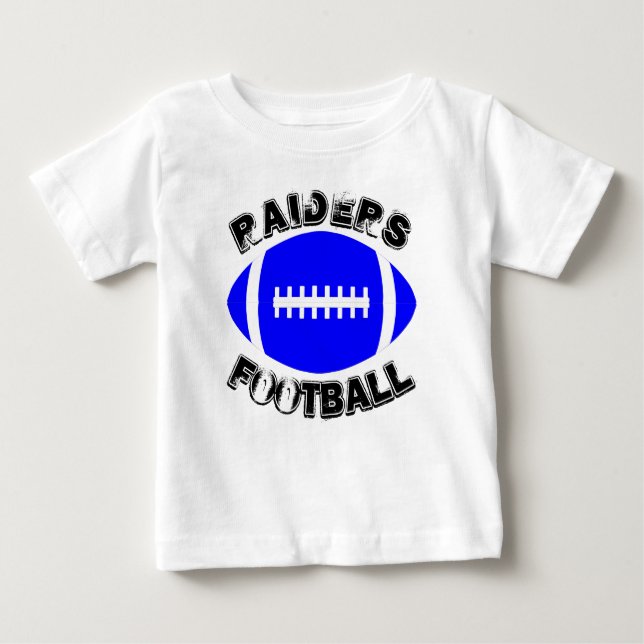 T-shirt Blue Football Custom Team Name ou Text Game Day (Frente)