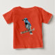 T-shirt Blue Jay no Branch Watercolor Painting (Frente)