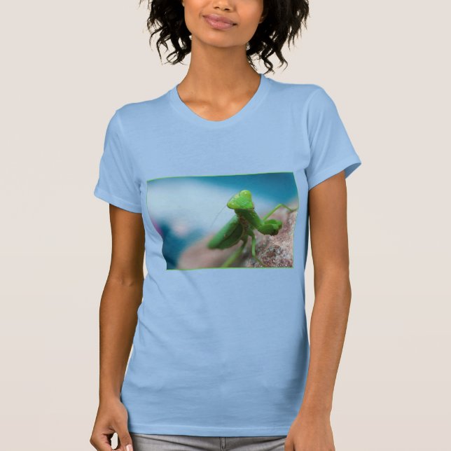 T-Shirt - Blue Mantis World (Frente)