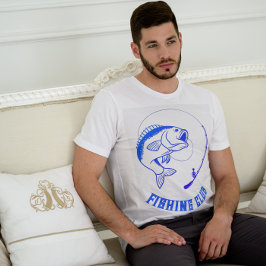 T-Shirt Blue Minimalist Club