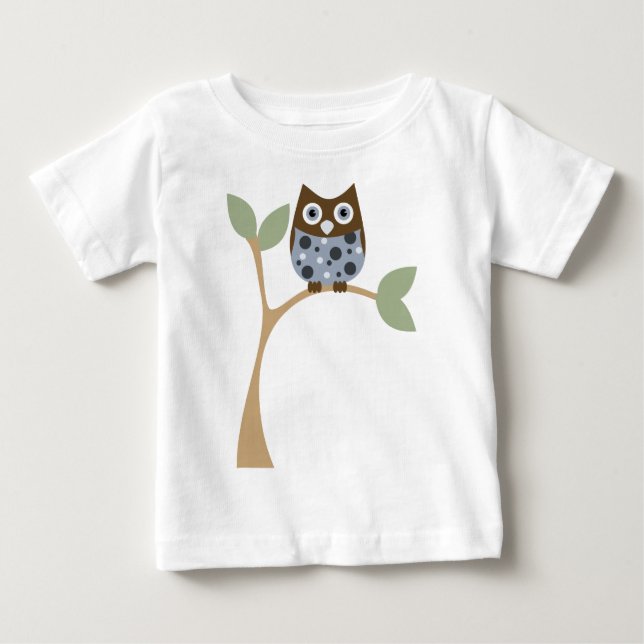 T-shirt Blue Owl Baby (Frente)