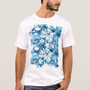 T-shirt Blue Paint Splatter