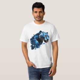T-Shirt Blue Pantha Design