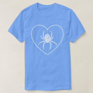 T-Shirt Blue Spider Heart
