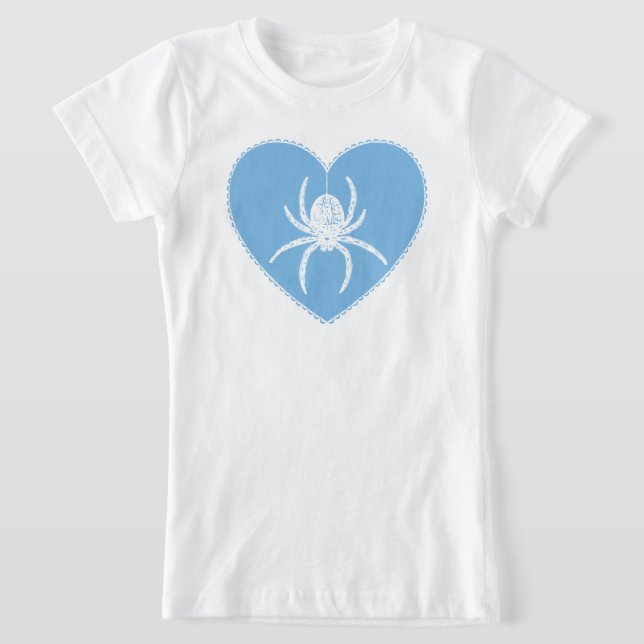 T-Shirt Blue Spider Heart (Postura )