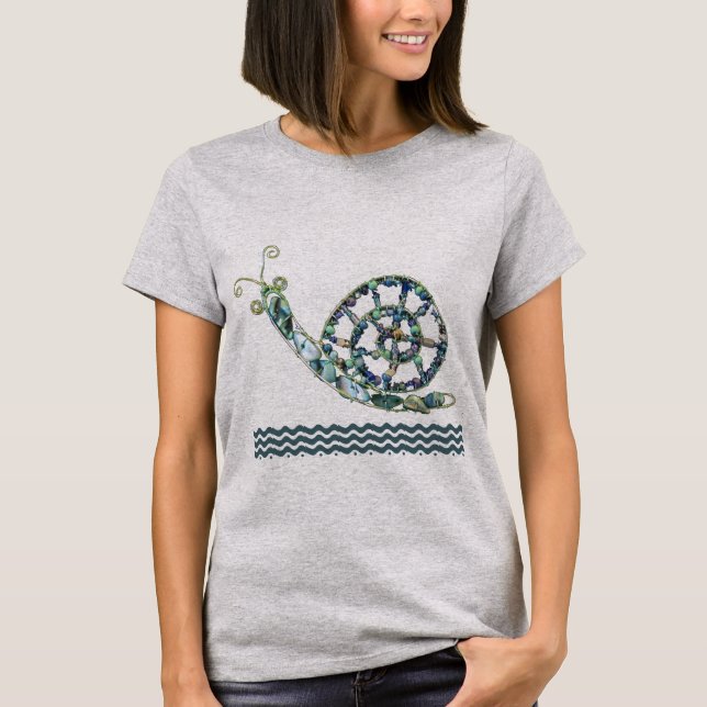 T-shirt - Blue Stone Snail (Frente)