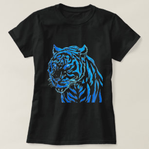T-Shirt Blue Tiger