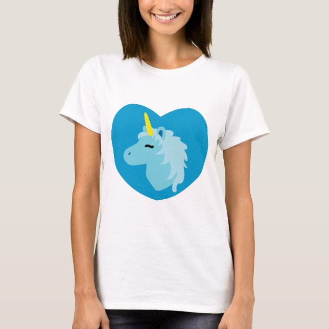 T-Shirt Blue Unicorn (Frente)