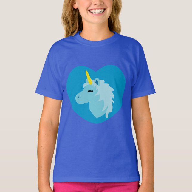 T-Shirt Blue Unicorn (Frente)