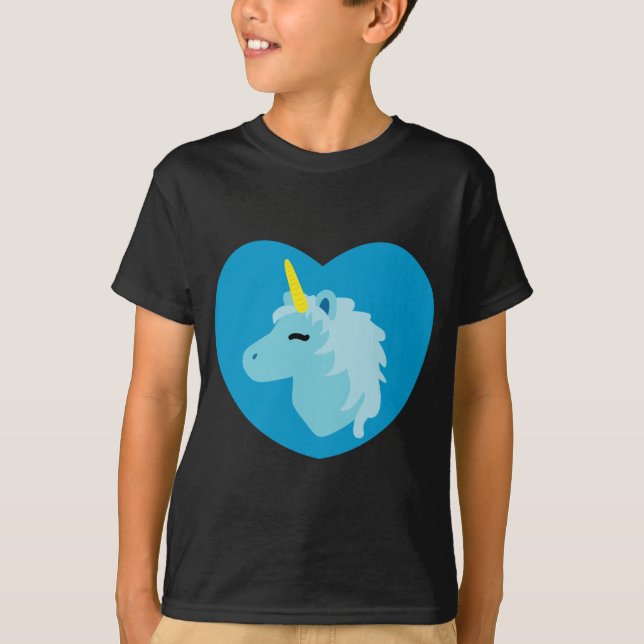 T-Shirt Blue Unicorn (Frente)