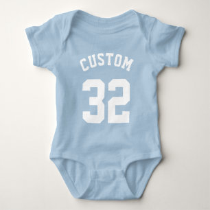 T-shirt Blue & White Baby Sports Jersey Design