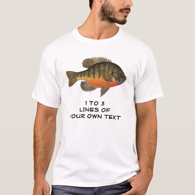 T-shirt Bluegill Personalizado, Bream (Frente)