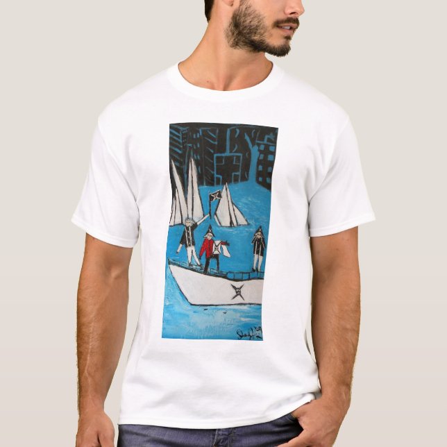T-SHIRT BLUES DOS PIRATAS (Frente)