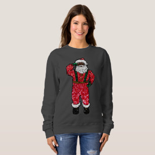 T-shirt blusas pretas esanta claus xmas blusas blusas