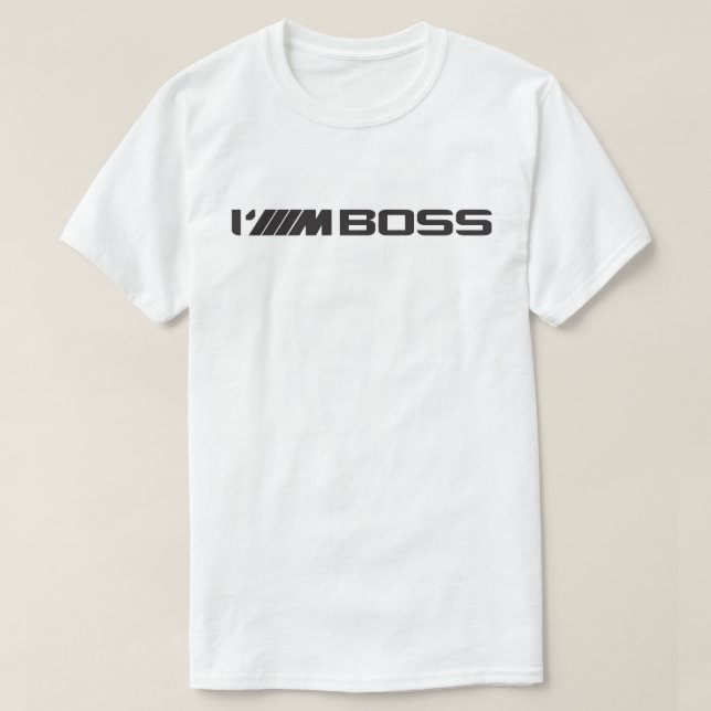 T-Shirt BMW ///M “I'///M BOSS " (Frente do Design)