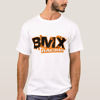 T-SHIRT BMX QUE COMPETE A LARANJA