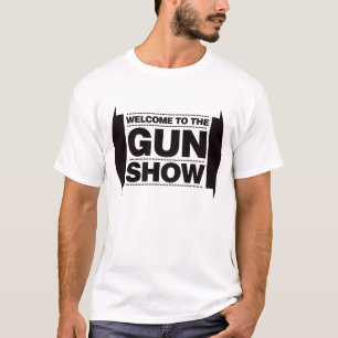T-shirt Boa vinda à mostra de arma - preto