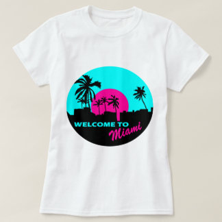 T-shirt Boa vinda legal ao design de Miami