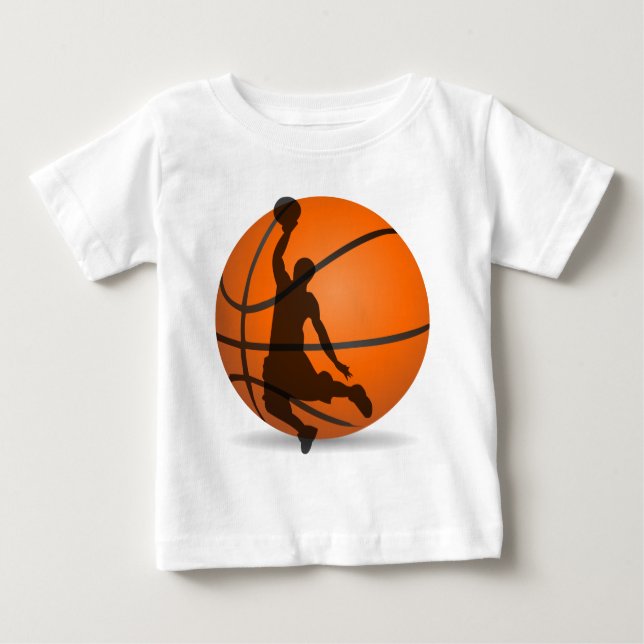 T-shirt bobina do jogador de basquete pop art (Frente)