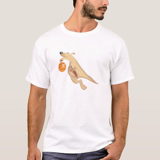 T-shirt bobo basquetebol com canguru (Frente)
