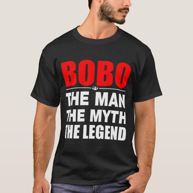 T-shirt Bobo o homem o mito a legenda (Frente)