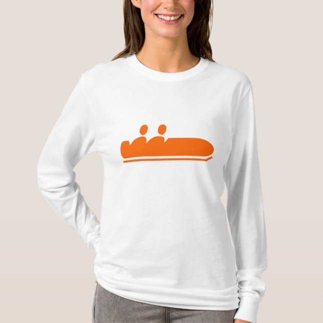T-shirt Bobsled - Laranja (Frente)
