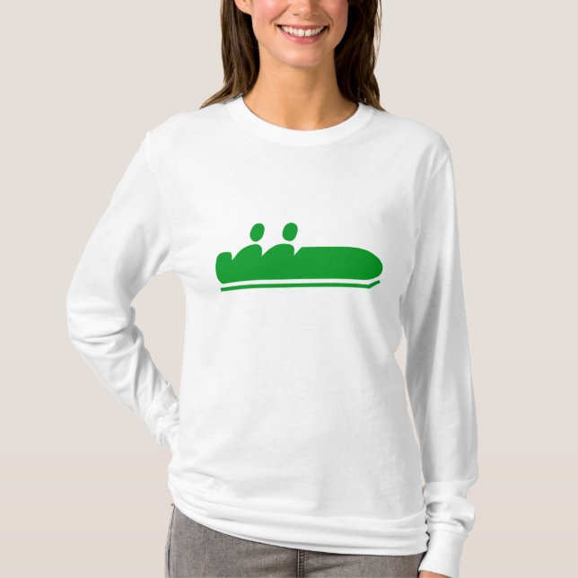 T-shirt Bobsled - Verde Grass (Frente)