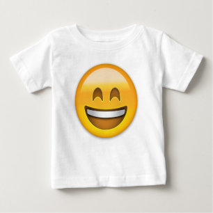 T-shirt Boca aberta de sorriso da cara de Emoji e olhos de