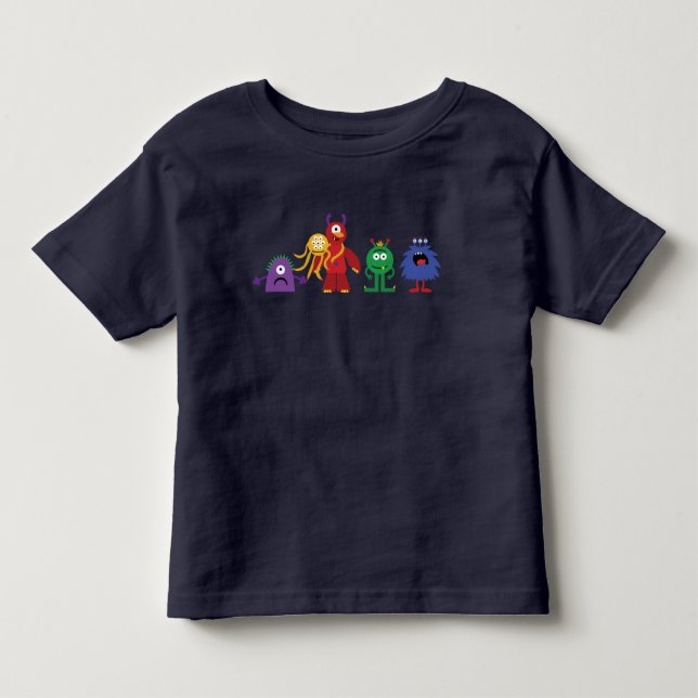 T-shirt Boca-marinho-azul-do-monstro (Frente)