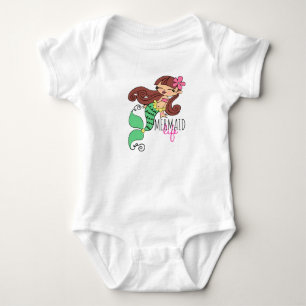 T-shirt Body de Jersey para Bebê Mermaid Life