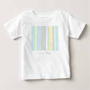 T-shirt Body Infantil Elegante Cores Pastel