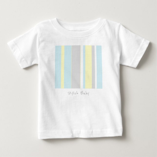 T-shirt Body Infantil Elegante Cores Pastel (Frente)