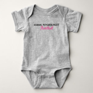 T-shirt Bodysuit assistente do bebê do psicólogo da esco