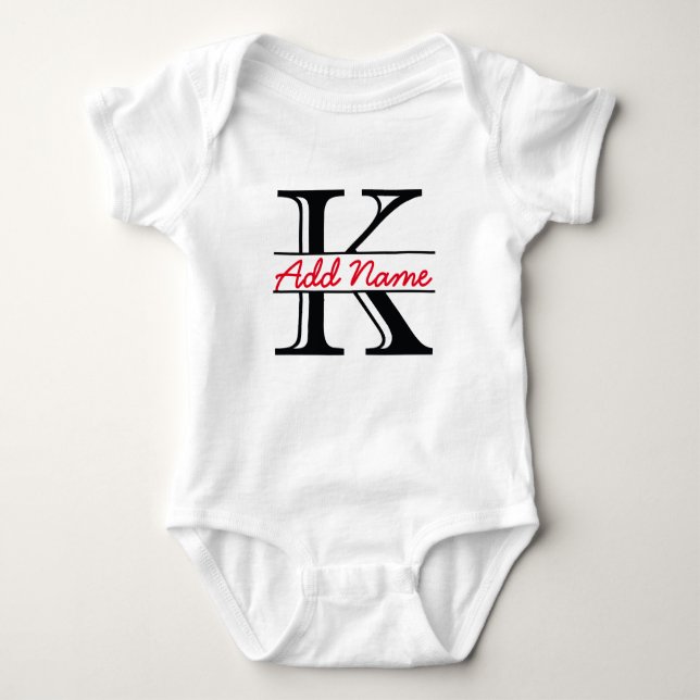 T-shirt Bodysuit conhecido personalizado de K (Frente)