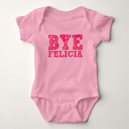 T-shirt Bodysuit cor-de-rosa engraçado do tutu de Felicia
