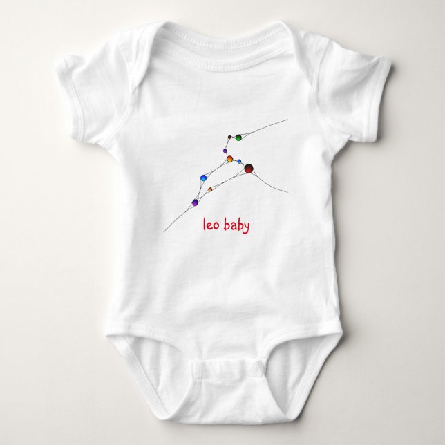 T-shirt Bodysuit do bebê de Leo (Frente)