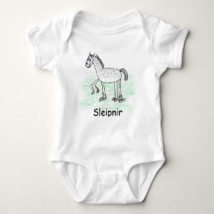 T-shirt Bodysuit do bebê de Sleipnir