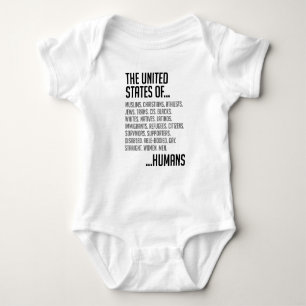 T-shirt Bodysuit do bebê dos Estados Unidos
