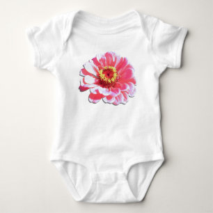 T-shirt Bodysuit do bebê - Zinnia cor-de-rosa